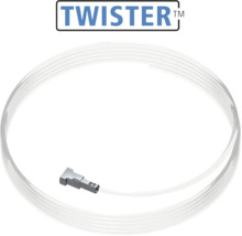 Twister logo met Perlon koord en ophanging voor schilderijophangsystemen
