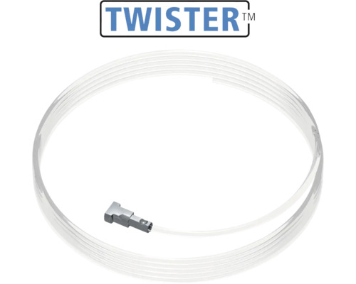 Twister logo met Perlon koord en ophanging voor schilderijophangsystemen