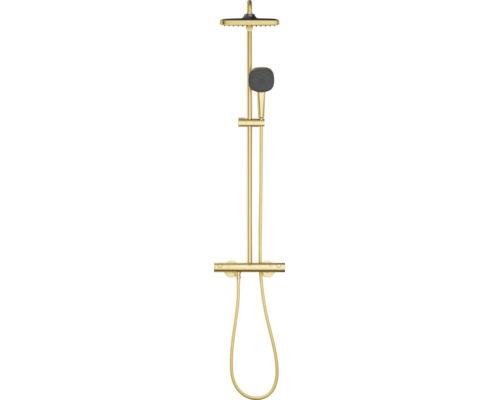 Grohe douchesysteem met thermostaatkraan inclusief hoofddouche en handdouche in modern ontwerp voor wandmontage