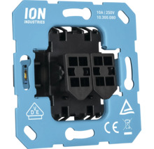 Inbouwelement voor een LED-duodimmer van ION Industries met VDE- en CE-keurmerk.