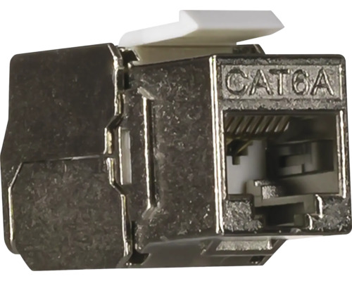 Netwerkmodule Cat 6A afgeschermd voor patchpanelen en wandcontactdozen