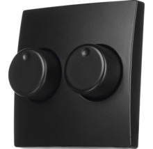 Dubbele draaidimmer met afdekraam in modern design voor het regelen van de lichtsterkte