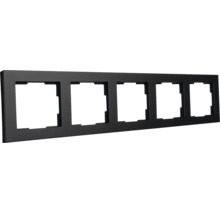 Vijfvoudig afdekraam voor schakelaars en wandcontactdozen