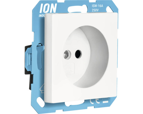 Inbouw stopcontact basiselement van ION INDUSTRIES met draagring en afdekking