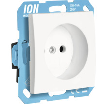 Een Ion inbouwstopcontact met een nominale spanning van 250 volt en een stroomsterkte van 16 ampère.