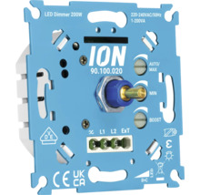ION led dimmer 200 watt inbouwmodule voor 220 tot 240 volt met draaiknop en aansluitklemmen