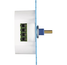 Draai-potentiometer voor lichtregeling met schroefklemmen, zijaanzicht