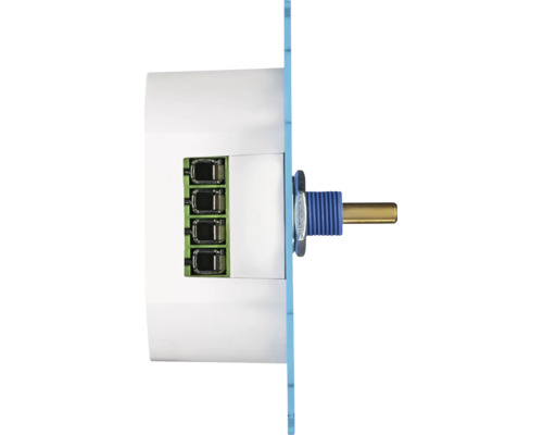 Draai-potentiometer voor lichtregeling met schroefklemmen, zijaanzicht