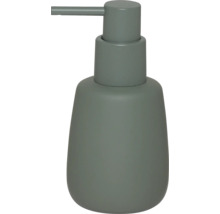 Matte groene zeepdispenser met pompkop.