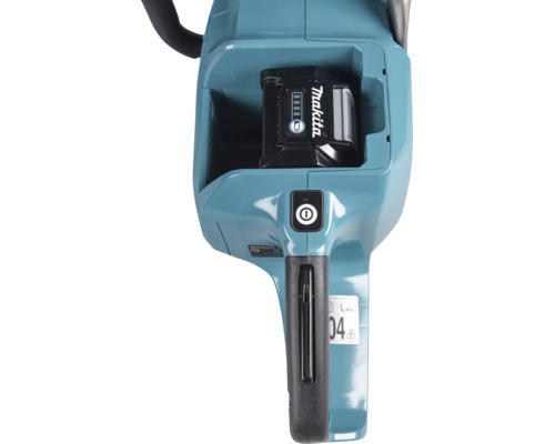 Makita accu gereedschap detailweergave met geplaatste accu en bedieningselementen
