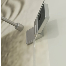 Wandhouder voor douchewand met stabilisatiestang