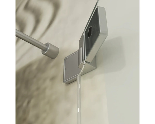 Wandhouder voor douchewand met stabilisatiestang