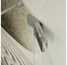 Wandmontage voor douchewand met metalen scharnier