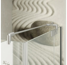Stabilisatiestang voor glazen douchewand met wandaansluiting