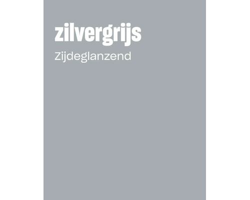 Kleurenkaart in zilvergrijs met zijdeglanzende glansgraad
