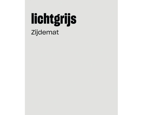 Kleurenpalet in lichtgrijs met zijdematte afwerking