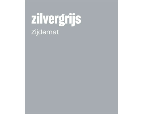 Kleurenkaart in zilvergrijs met zijdematte afwerking voor kleurselectie