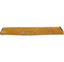 Een ruwe houten plank met zichtbare nerven en jaarringen als houten onderdelen.