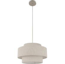 Moderne hanglamp met tweelaagse stoffen kap voor binnenverlichting