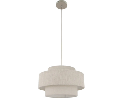 Moderne hanglamp met tweelaagse stoffen kap voor binnenverlichting