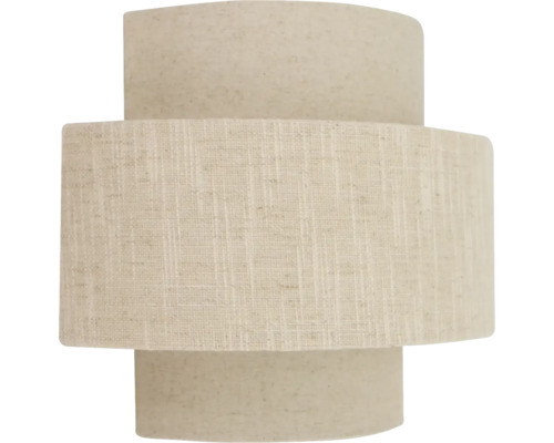Moderne wandlamp met textielkap in cilindrische trapvorm voor decoratieve verlichting binnenshuis