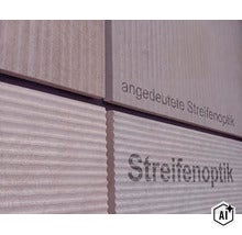 Tegelbekleding met streepoptiek en aangeduide streepoptiek in close-up (Image AI modified or generated)
