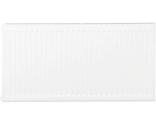 Paneelradiator voor wandmontage van staal met een geprofileerde voorzijde
