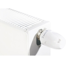 Radiator met thermostaatknop voor het regelen van de kamertemperatuur