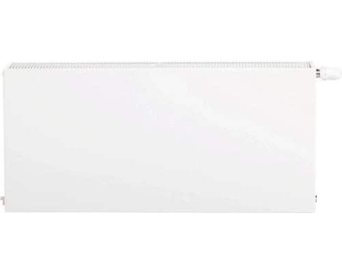 Paneelradiator met vlakke voorplaat en thermostaatknop
