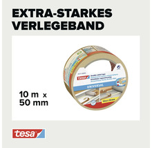 Extra sterk tesa universeel tapijtplakband, dubbelzijdige tape, 10 meter bij 50 millimeter