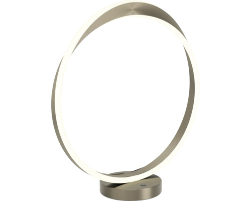 LED tafellamp in ringvormig design met metalen voet