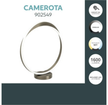 LED tafellamp Camerota 902549 met aanraakfunctie, dimbaar, instelbare lichtkleur en 1600 lumen, inclusief lichtbron.