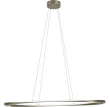 Moderne LED ring hanglamp met ronde plafondbevestiging en draadophanging