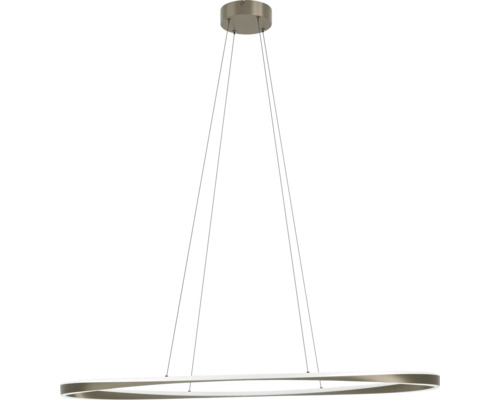 Moderne LED ring hanglamp met ronde plafondbevestiging en draadophanging