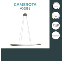 LED hanglamp Camerota 902551 dimbaar met instelbare witlichtkleur en 5100 lumen inclusief LED lichtbron