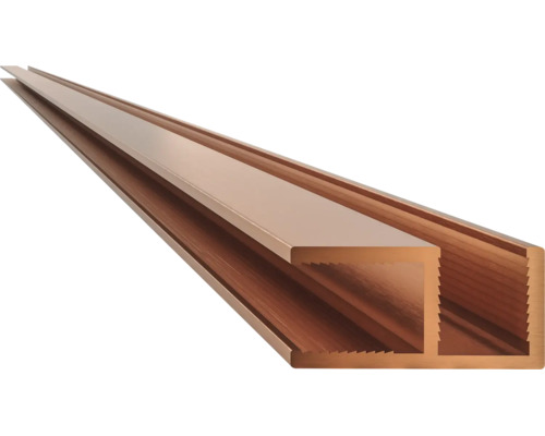 Metalen U profiel rail voor platen