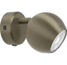Moderne kogelvormige wandlamp van metaal voor gerichte verlichting