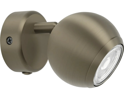 Moderne kogelvormige wandlamp van metaal voor gerichte verlichting