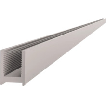 Metalen U-profiel rail voor de montage van glasplaten of scheidingswanden