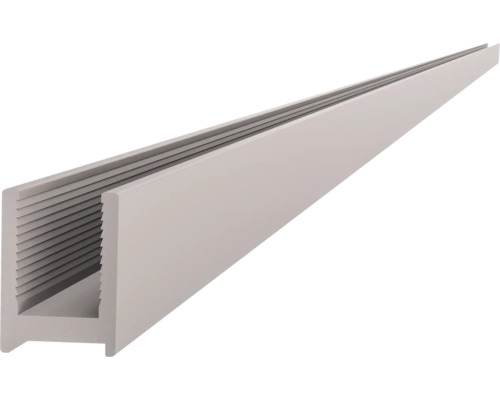 Metalen U-profiel rail voor de montage van glasplaten of scheidingswanden