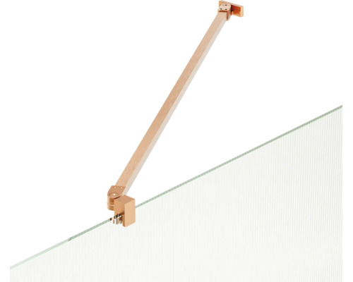 Stabilisatiestang voor douchewand voor wandmontage van metaal