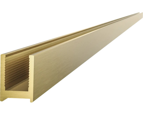 Metalen U-profiel voor glasconstructies voor de bevestiging van glasplaten