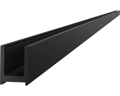 U-profiel rail voor glazen wanden van aluminium