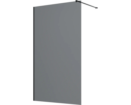 Inloopdouchewand met glas en wandbevestiging