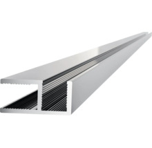 Aluminium H-profiel als verbindingsprofiel voor platen of panelen.