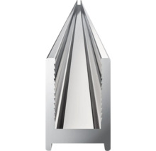 Aluminium U profiel met geribbelde structuur voor diverse montagedoeleinden