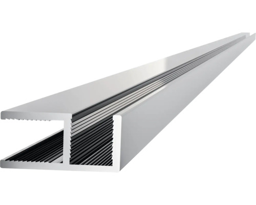 Aluminium H-profiel als verbindingsprofiel voor platen of panelen.