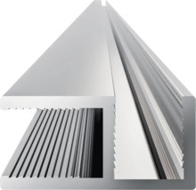 Aluminium C profiel als verbindingsrail voor panelen