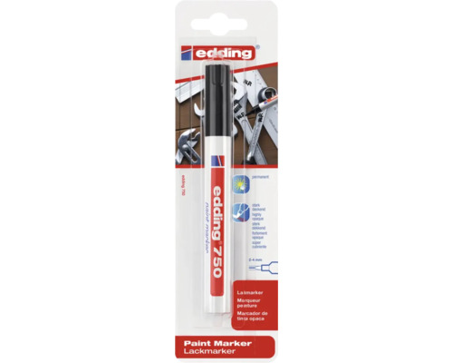 Edding 750 lakmarker met 2 tot 4 millimeter lijndikte in blisterverpakking