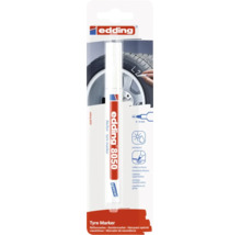 edding 8050 bandenmarker met 2 tot 4 millimeter schrijfbreedte voor het permanent markeren van rubberen oppervlakken.
